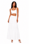 Beyaz 3Katlı Maxiboy Etek Beyaz 3Katlı Maxiboy Etek